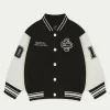 The Couture Club Kids Emblem Varsity Bomber Jacket