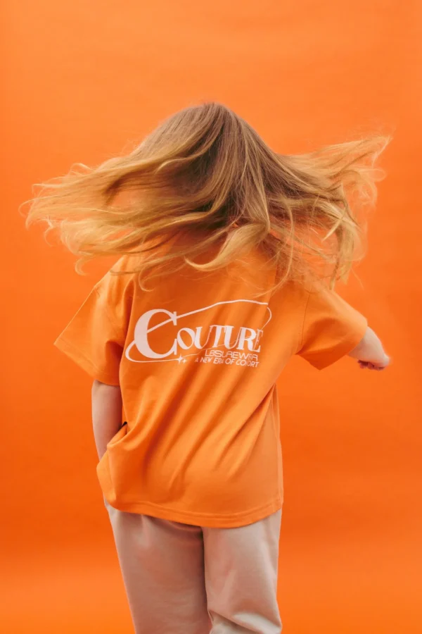 The Couture Club Kids Globe Print Boxy T-Shirt