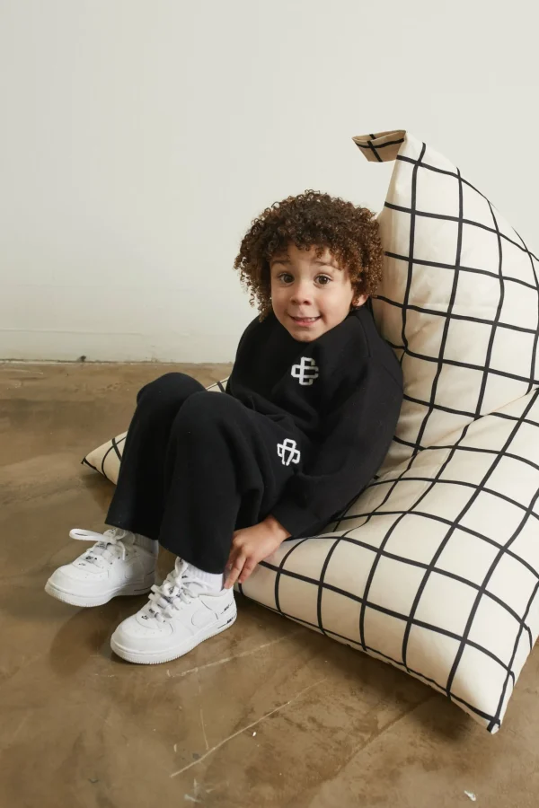 The Couture Club Kids Knitted Emblem Crew