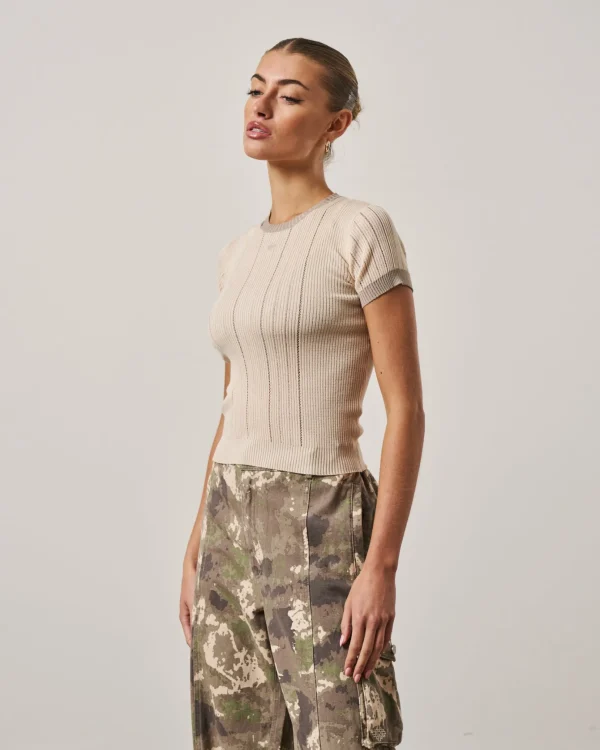 The Couture Club Knitted Emblem Baby Tee