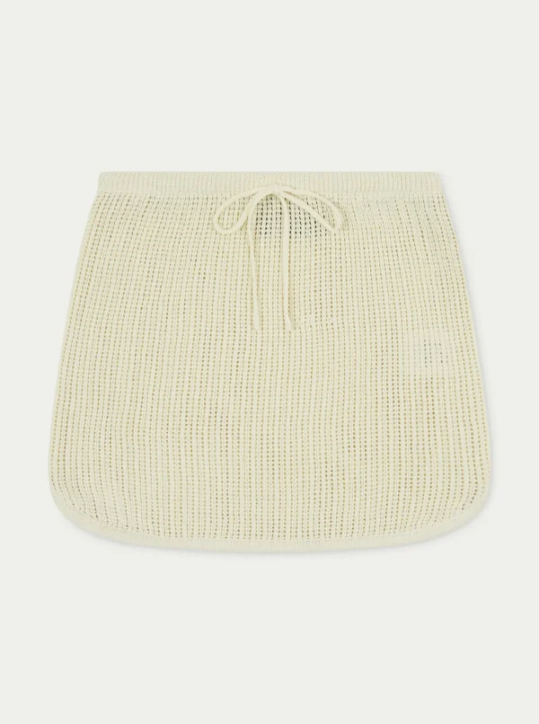 The Couture Club Knitted Tie Waist Micro Skirt