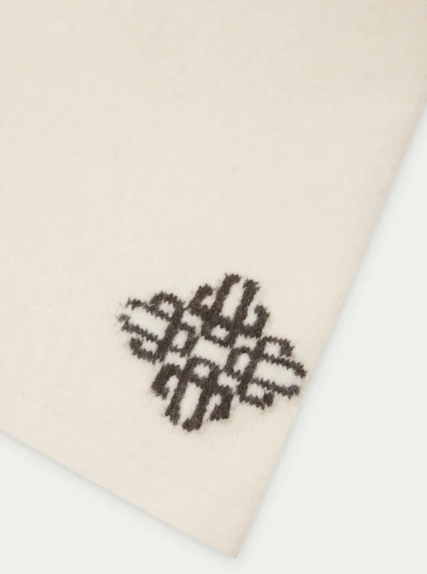 The Couture Club Lightweight Fluffy Knit Emblem Shorts