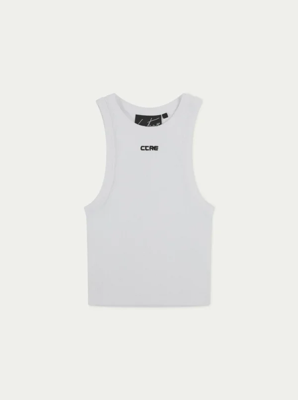 The Couture Club Logo Ribbed Racer Vest