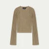 The Couture Club Loose Knit Long Sleeve Top