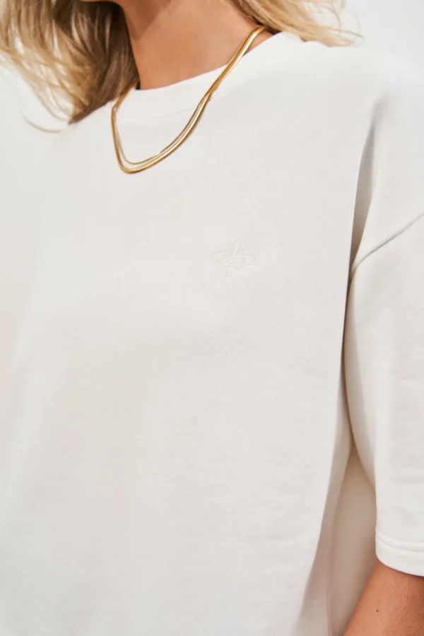 The Couture Club Minimal Emblem Oversized T-Shirt