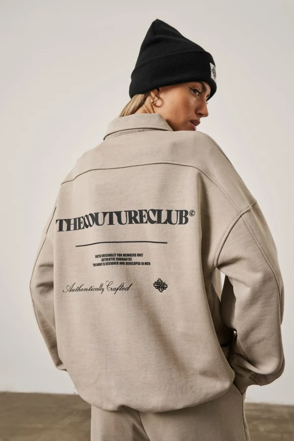 The Couture Club Multi Graphic Relaxed Polo Top