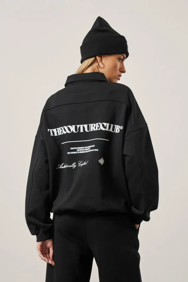 The Couture Club Multi Graphic Relaxed Polo Top