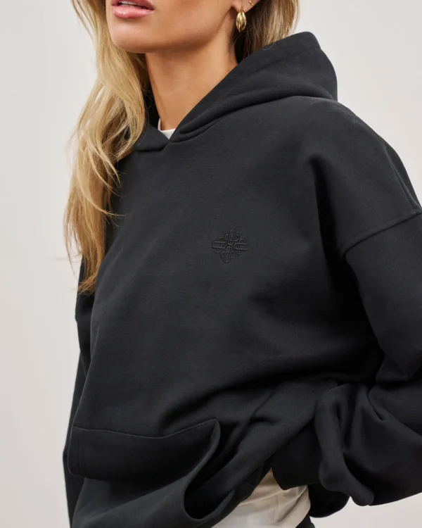 The Couture Club Outline Emblem Relaxed Hoodie