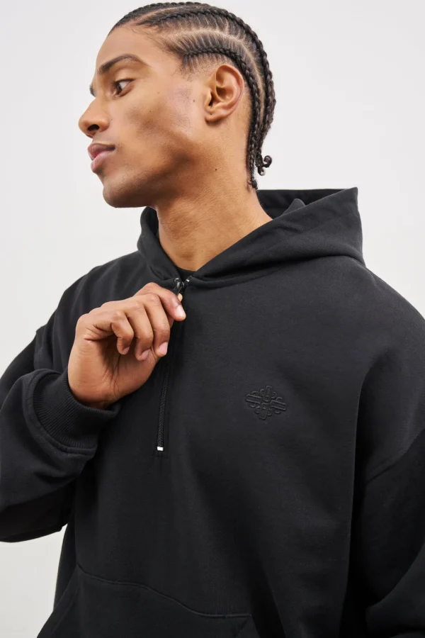 The Couture Club Outline Embroidered Emblem Hoodie