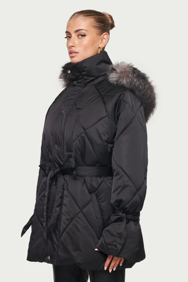 The Couture Club Oversize Fur Hooded Parka Jacket