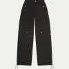 The Couture Club Oversized Tie Hem Cargo Pants