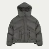 The Couture Club Oversized Tie Hem Puffer Jacket