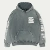 The Couture Club Paint Effect Emblem Hoodie