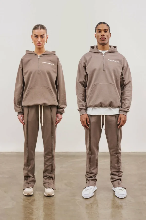 The Couture Club Raw Seam Straight Leg Joggers