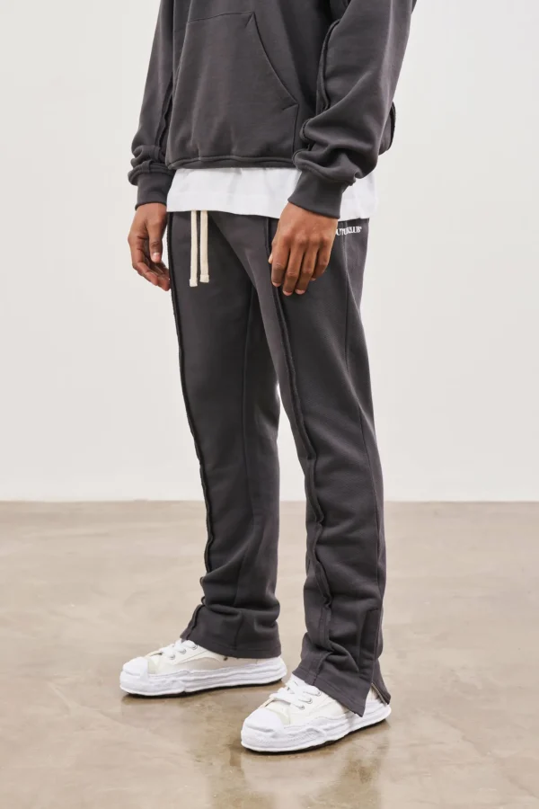 The Couture Club Raw Seam Straight Leg Joggers