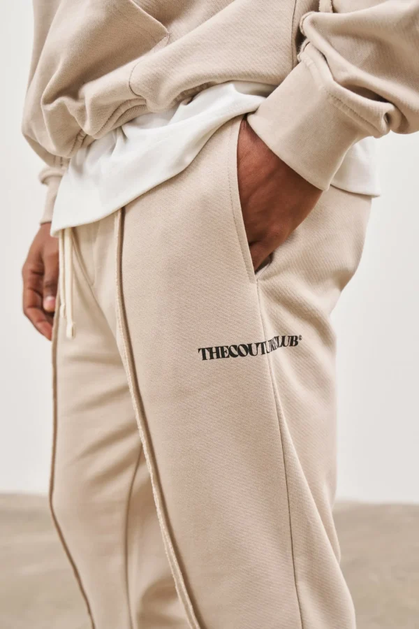The Couture Club Raw Seam Straight Leg Joggers