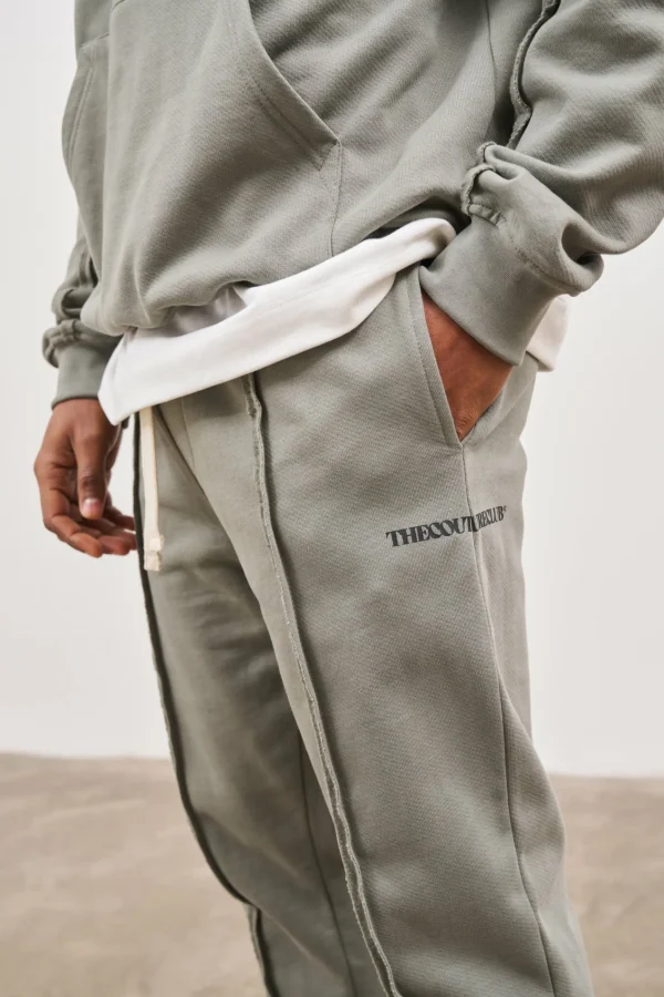 The Couture Club Raw Seam Straight Leg Joggers