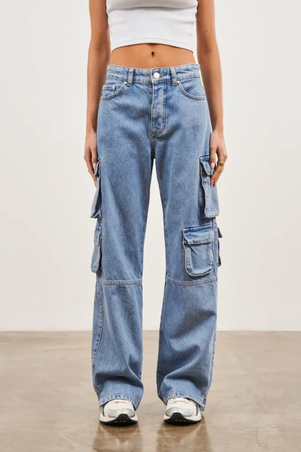 The Couture Club Relaxed Cargo Jeans