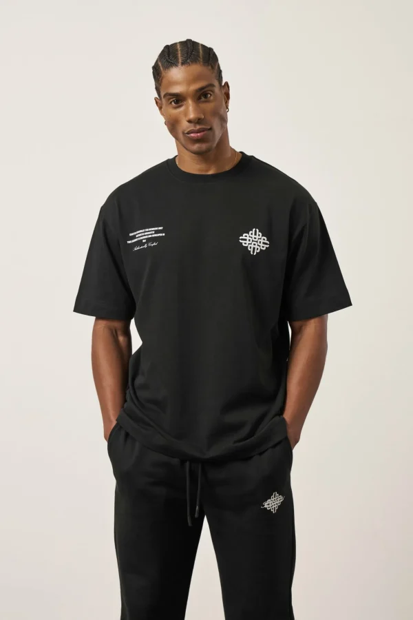 The Couture Club Repeat Emblem Script Relaxed T-Shirt