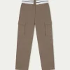 The Couture Club Reverse Waistband Smart Cargo Trouser
