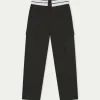 The Couture Club Reverse Waistband Smart Cargo Trouser