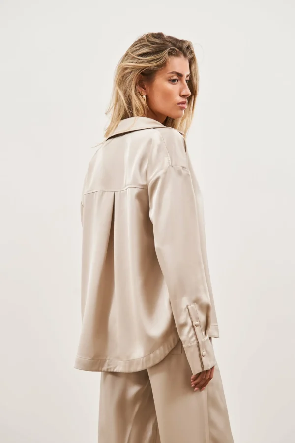 The Couture Club Satin Emblem Shirt