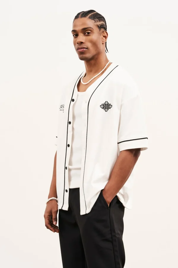 The Couture Club Script Jersey Baseball Shirt