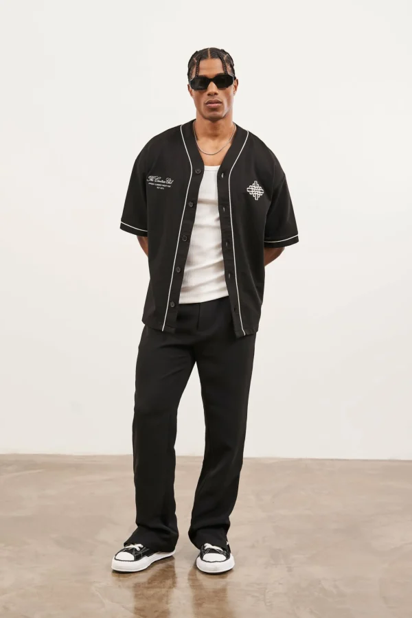 The Couture Club Script Jersey Baseball Shirt