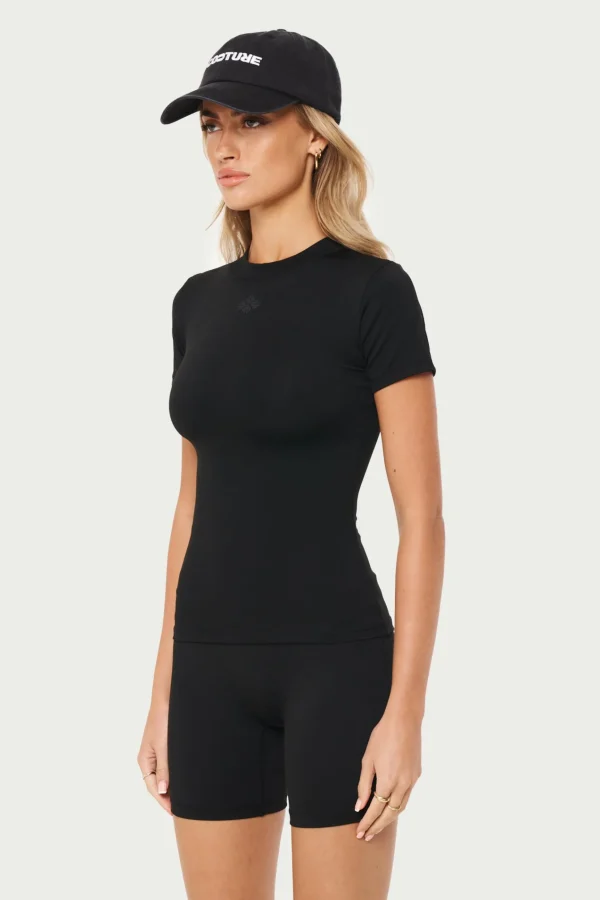 The Couture Club Sculpting Stretch Emblem Baby Tee