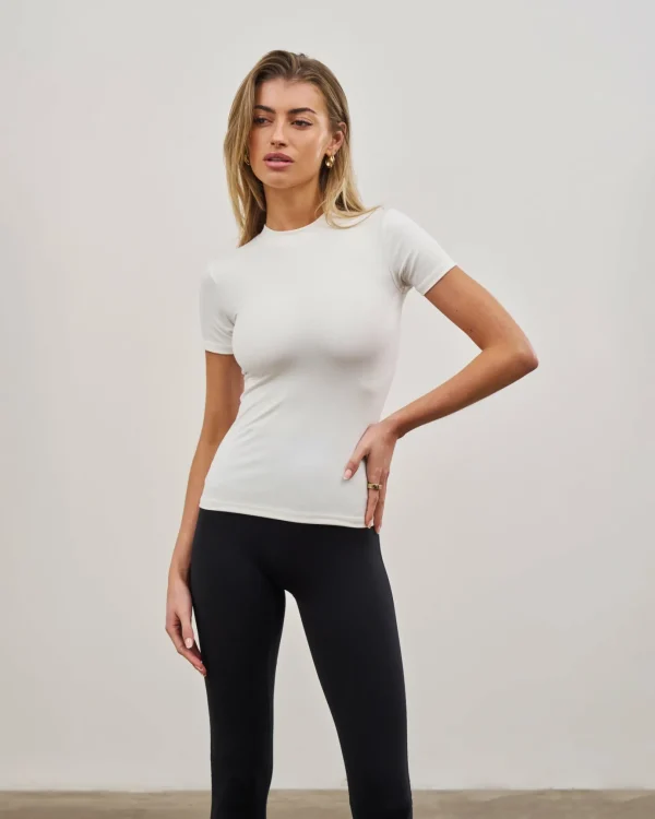 The Couture Club Sculpting Stretch Emblem Baby Tee