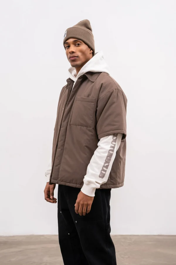 The Couture Club Short Sleeve Padded Shirt