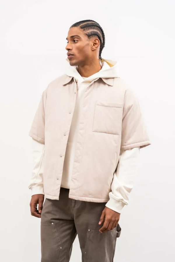 The Couture Club Short Sleeve Padded Shirt