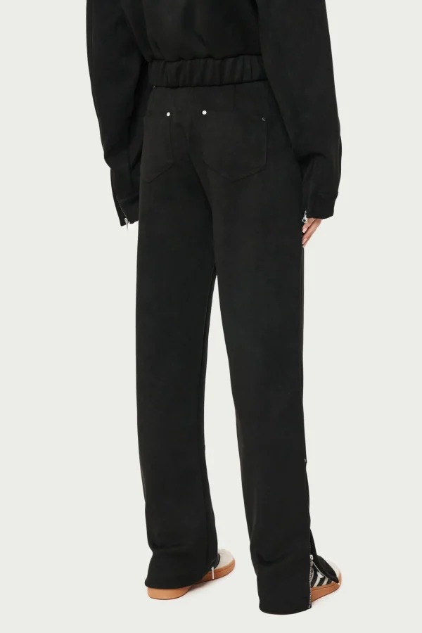 The Couture Club Suede Carpenter Straight Leg Trousers