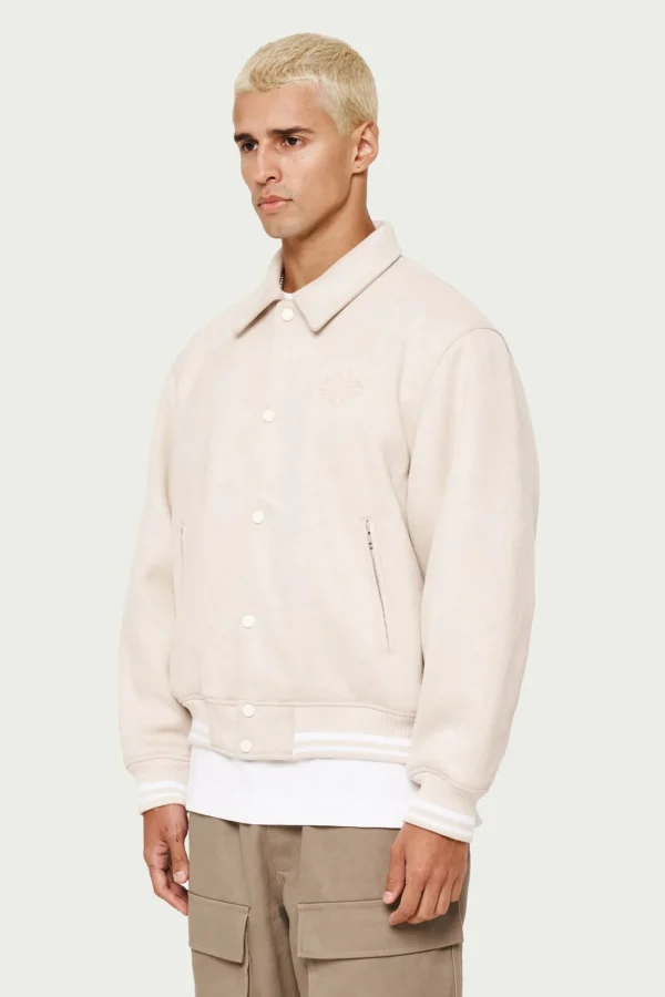 The Couture Club Suede Varsity Jacket