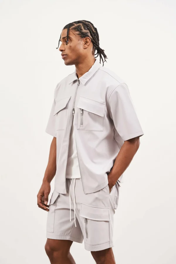 The Couture Club Technical Heavyweight Zip Overshirt