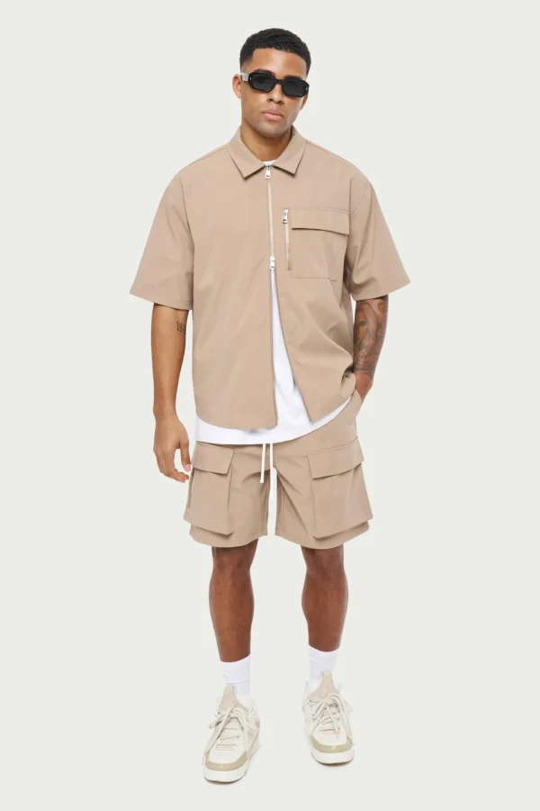 The Couture Club Technical Heavyweight Zip Overshirt