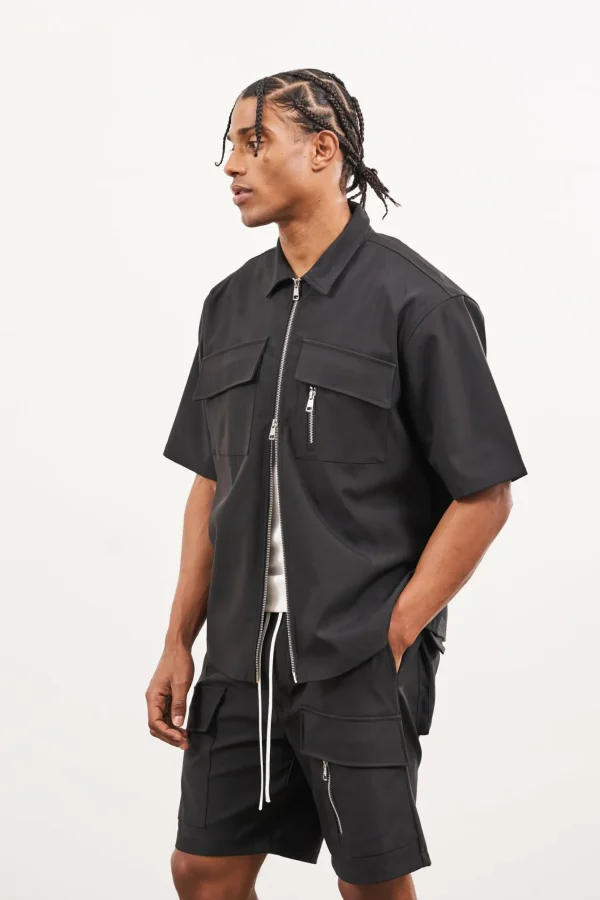 The Couture Club Technical Heavyweight Zip Overshirt