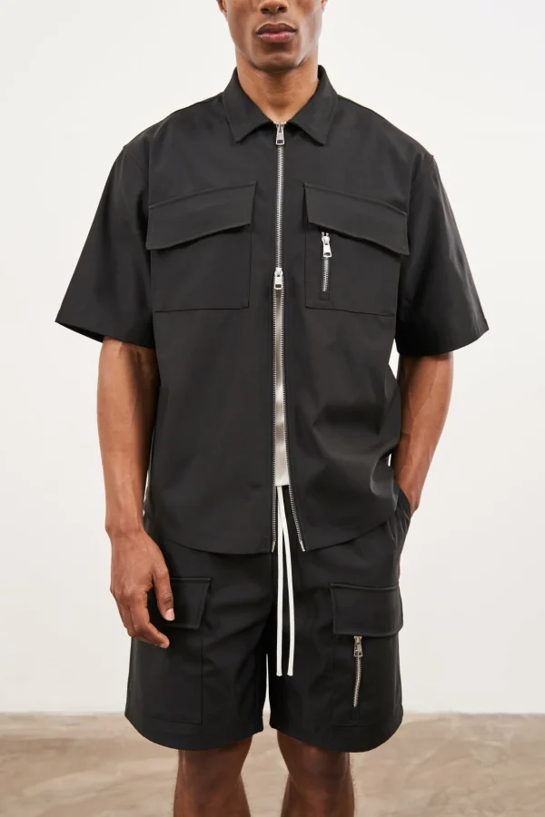 The Couture Club Technical Heavyweight Zip Overshirt