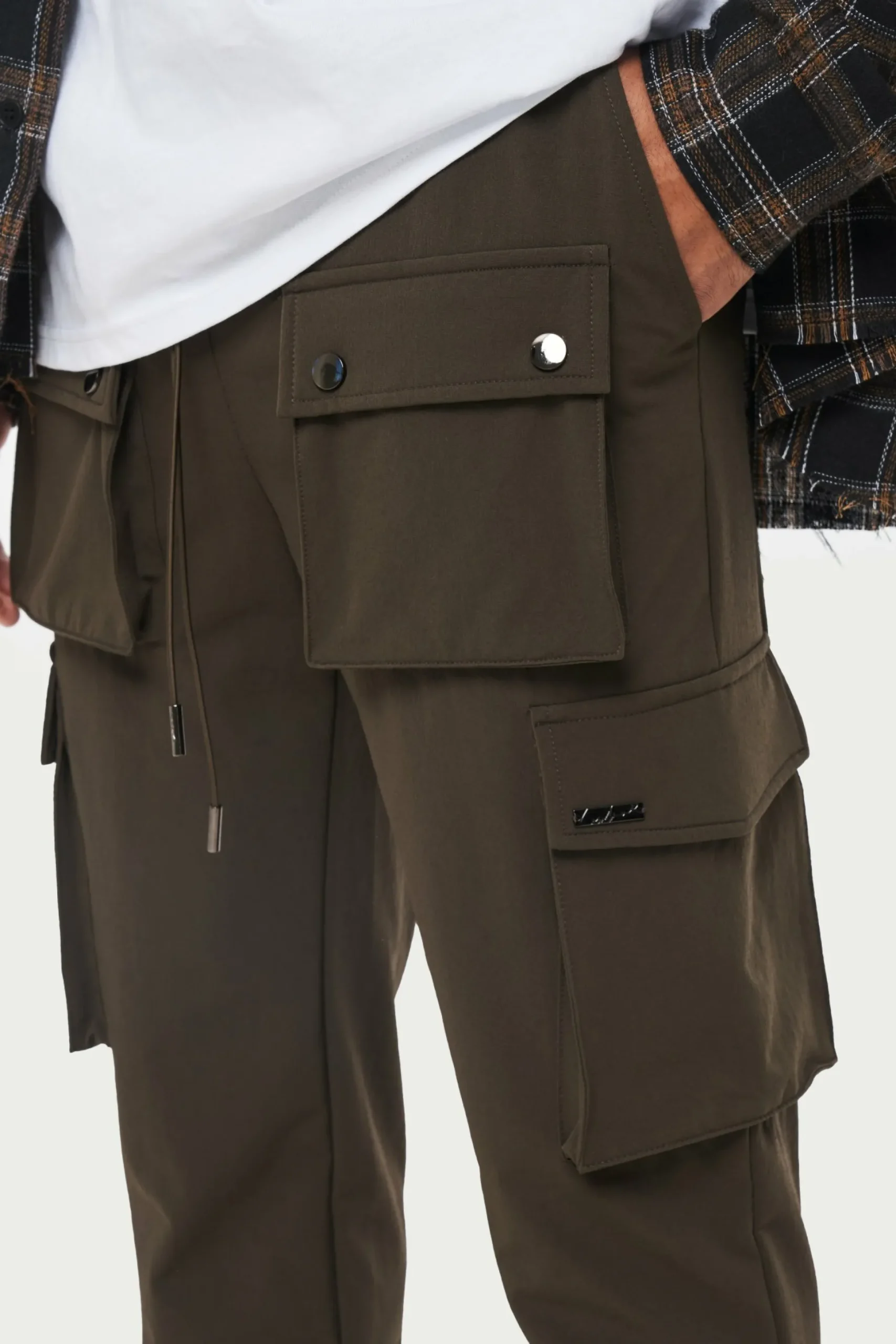 technical_stretch_popper__4.webp The Couture Club Technical Stretch Popper Detail Cargo Pants