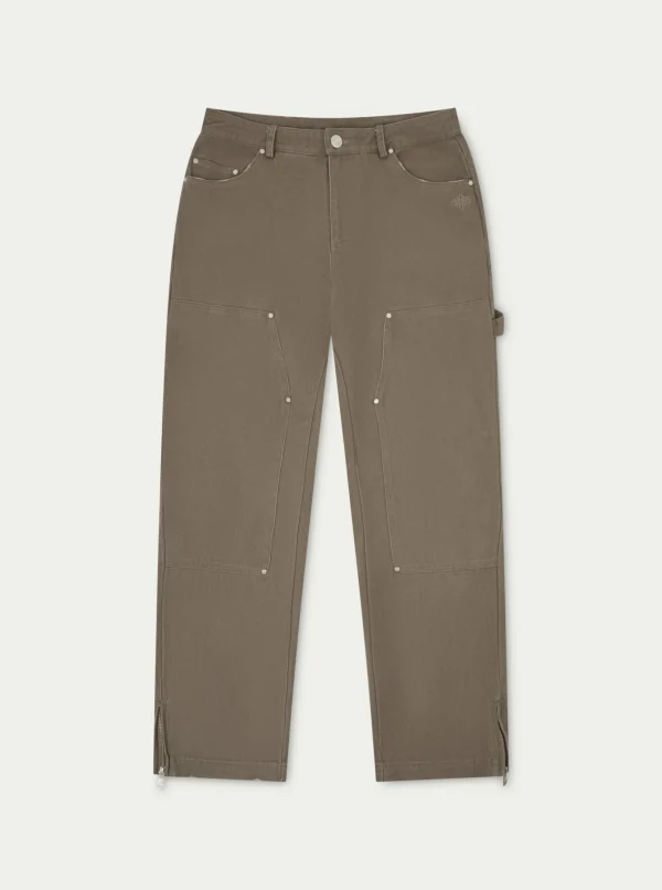 The Couture Club Twill Rivet Detail Carpenter Pant