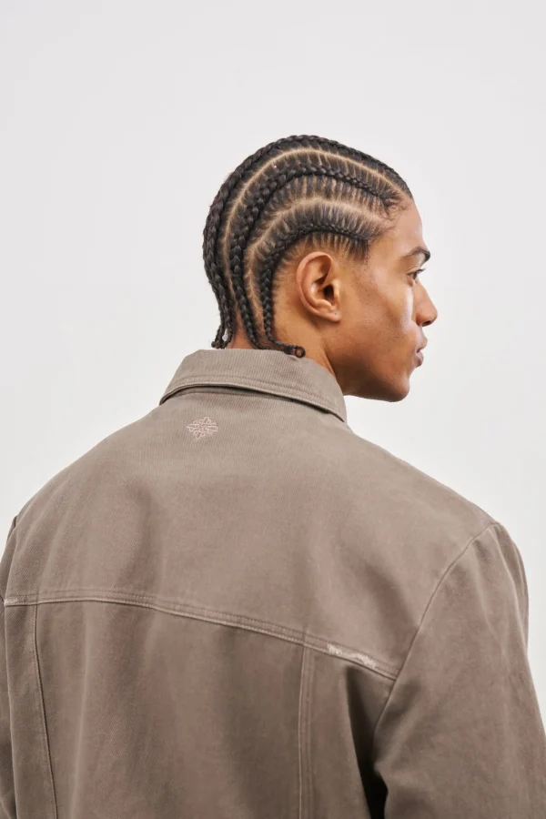 The Couture Club Twill Rivet Detail Carpenter Jacket