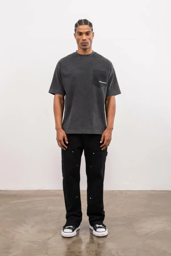 The Couture Club Washed Pocket Detail T-Shirt