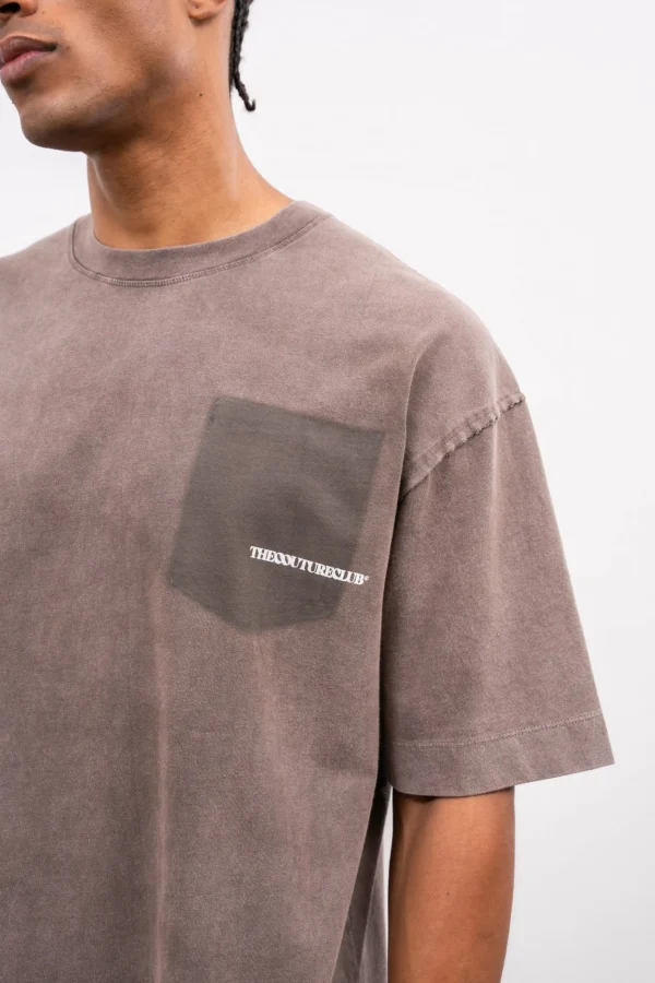 The Couture Club Washed Pocket Detail T-Shirt