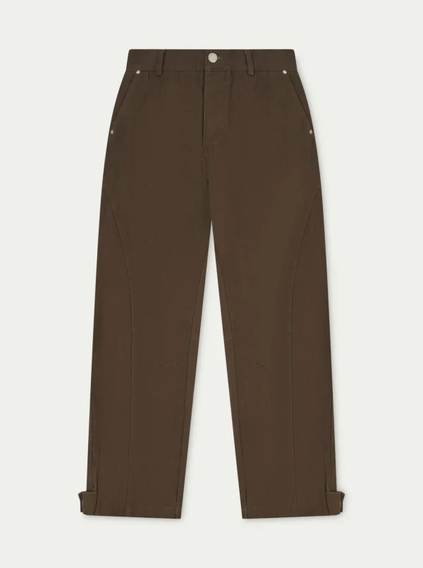 The Couture Club Woven Canvas Distressed Trouser