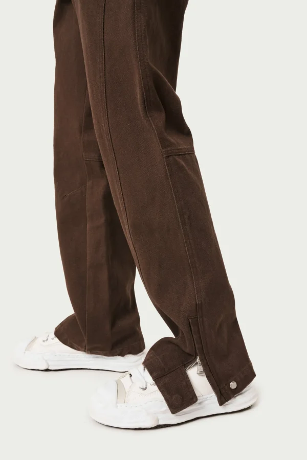 The Couture Club Woven Canvas Distressed Trouser