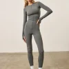 The Couture Club Zip Front Jumpsuit- Charcoal