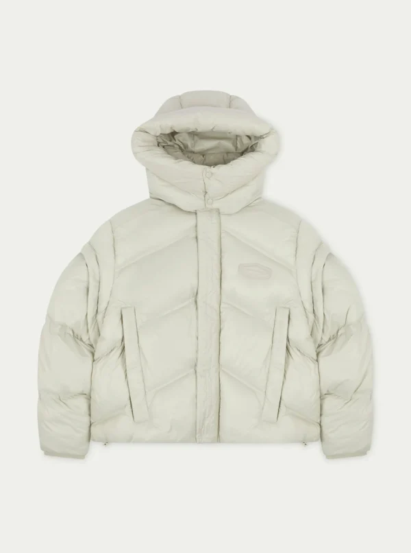 The Couture Club Zipper Sleeve Detail Puffer