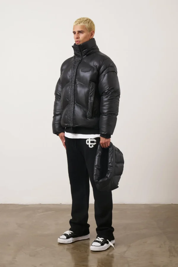 The Couture Club Zipper Sleeve Detail Puffer